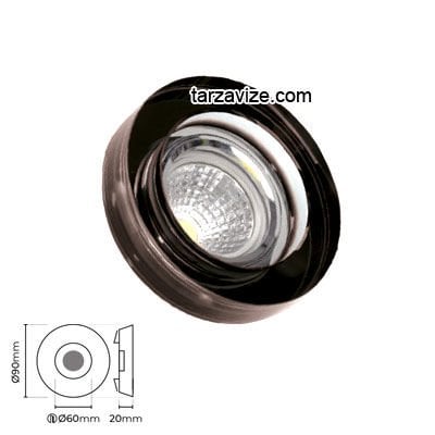 Tarzavize TR557 Sıva Altı Dekoratif Cam Led Spot Armatür Beyaz-Günışığı Işık