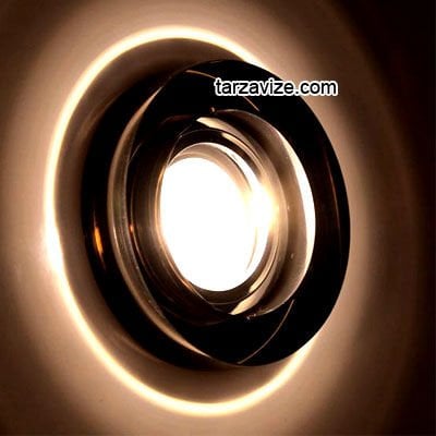 Tarzavize TR557 Sıva Altı Dekoratif Cam Led Spot Armatür Beyaz-Günışığı Işık