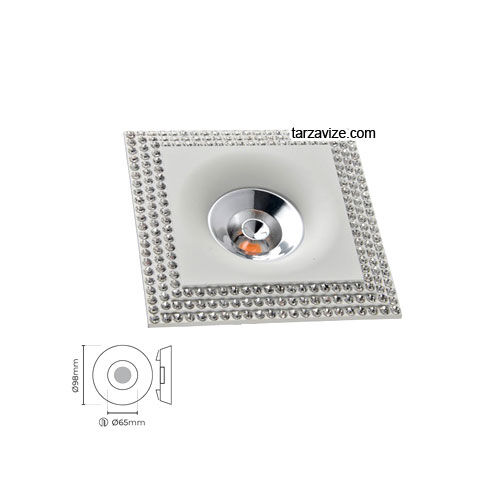 Tarzavize TRZ4016 Sıva Altı Dekoratif Beyaz Led Spot Armatür Beyaz-Günışığı Işık