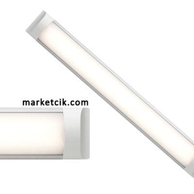 Marketcik 60cm 18 Watt Yatay Led Bant Armatür Beyaz-Günışığı Işık Beyaz
