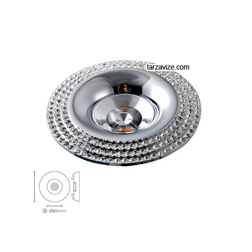 Tarzavize TRZ4013 Sıva Altı Dekoratif Krom Led Spot Armatür Beyaz-Günışığı Işık